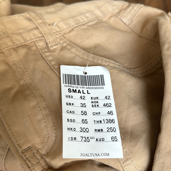 John Galt NWT Wide Leg Boot Flare Tan Khaki Pants Size Small Trendy Bottoms $42 - Picture 3 of 13